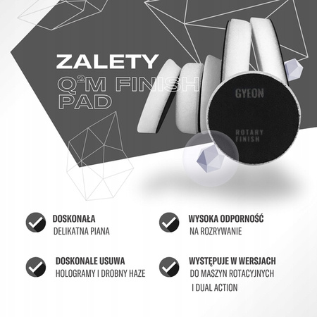 Gyeon Q²M Eccentric Finish – wykańczający pad polerski 145 mm x 20 mm