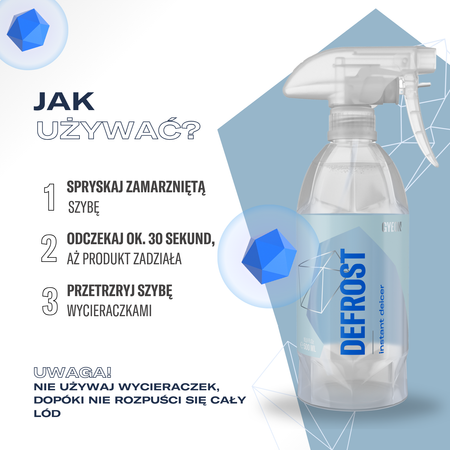 Gyeon Q²M DeFrost 500ml - Odmrażacz do szyb 