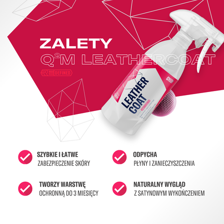 Gyeon Q² LeatherCoat REDEFINED 500ml - Środek do zabezpieczenia skór