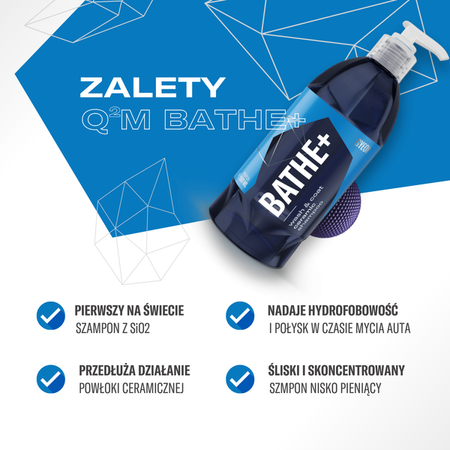 Gyeon Q2M Bathe+ 500ml - szampon samochodowy z SiO2