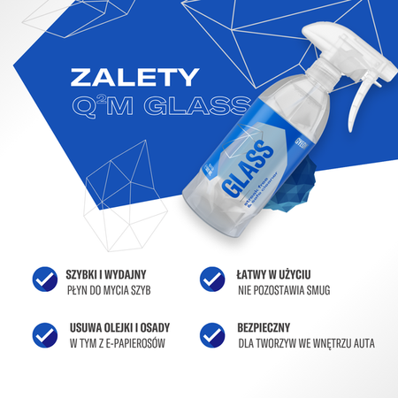  Q²M Glass 1000ml - Płyn do mycia szyb Q²M Glass 