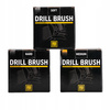 Work Stuff Drill Brush 3-pack - zestaw szczotek na wkrętarkę