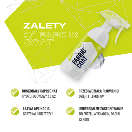 GYEON Q² FabricCoat 400 ml – impregnacja tkanin z SiO₂