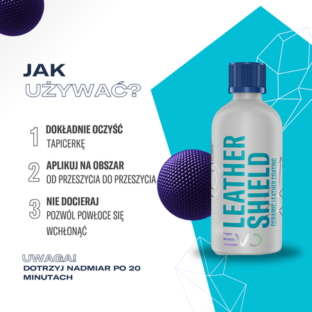 Gyeon Q² LeatherShield EVO 50ml - Powłoka do zabezpieczenia tapicerki skórzanej