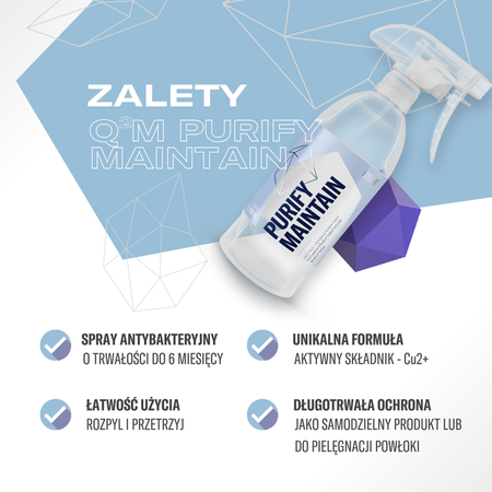 GYEON Q²M Purify Maintain 500ml – antybakteryjny spray do bieżącej pielęgnacji