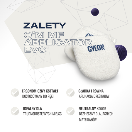 Gyeon Q²M MF Applicator EVO – mikrofibrowy aplikator do powłok (2 szt.)