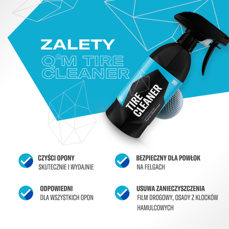 Gyeon Q2M TireCleaner 1L - produkt do czyszczenia opon i gumy