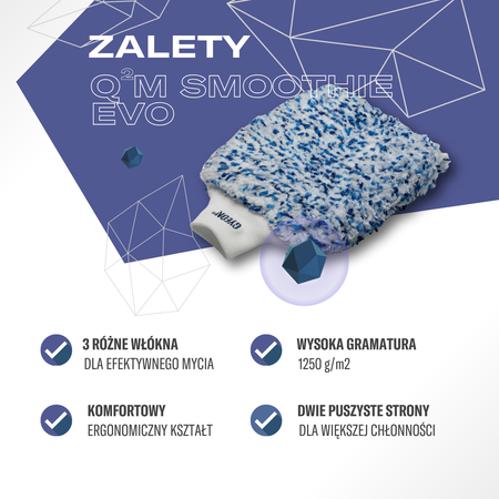 Gyeon Q²M Smoothie EVO - Rękawica do mycia samochodu