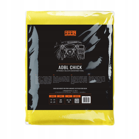 ADBL Chick - delikatna ściereczka z mikrofibry - 40x40 300 gsm