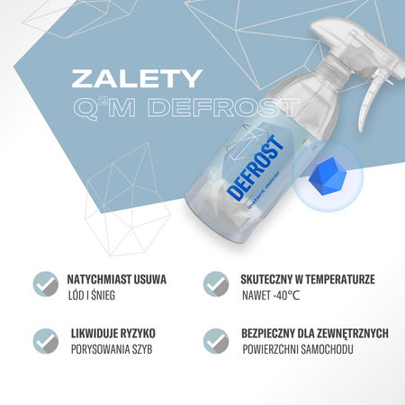 Gyeon Q²M DeFrost 500ml - Odmrażacz do szyb 