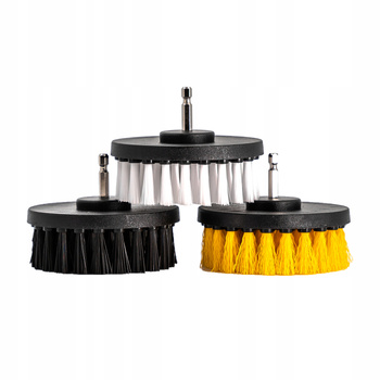 Work Stuff Drill Brush 3-pack - zestaw szczotek na wkrętarkę