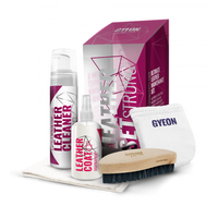 Gyeon Q²M LeatherSet Strong - Zestaw do czyszczenia tapicerki skórzanej